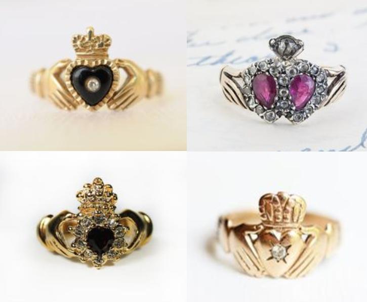 vintage-antique-claddagh-rings