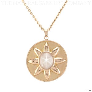 white star sapphire pendant
