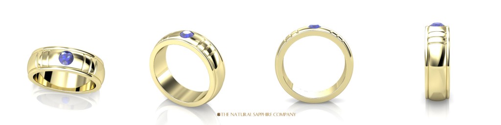 yellow gold wedding band