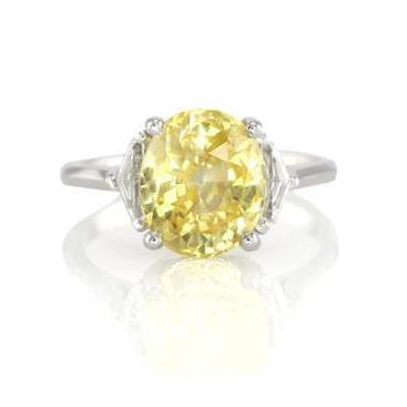 yellow sapphire ring J1145